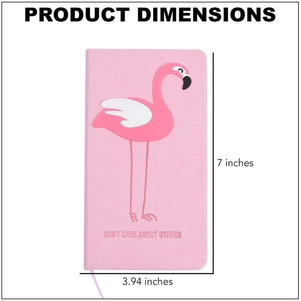 Pink Flamingo Pattern Journal with Stencil Set